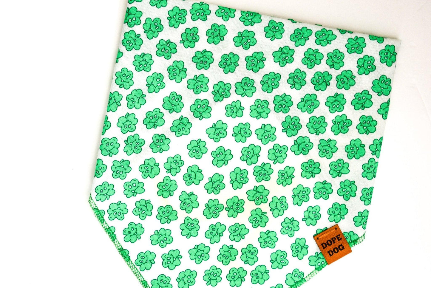 Crazy Clovers Handmade Dog Bandana | St. Patrick's Day Collection - Dog Hugs Cat