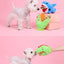 Cuddly Critter Plush Dog Toy - Monster Shark - Dog Hugs Cat