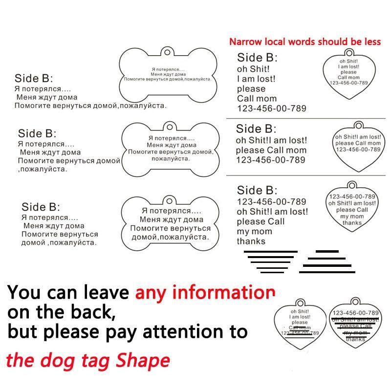 Custom Engraved Stainless Steel Pet Id Tag - Dog Hugs Cat