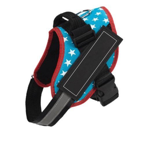 Customizable Multilingual Pet Harness With Id Patch - Personalize Your Pup's Safety And Style - Dog Hugs Cat