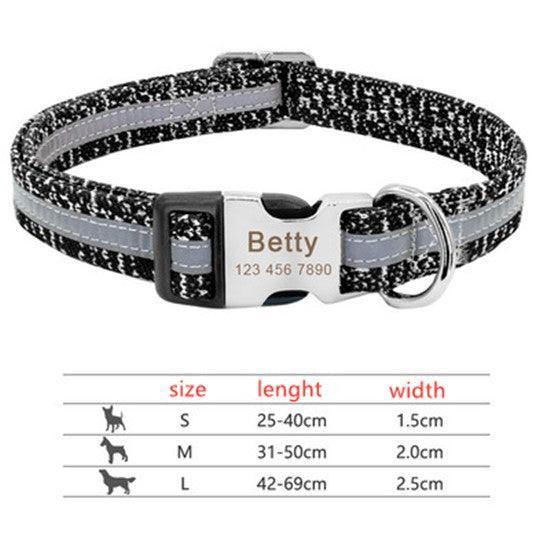 Customizable Pet Identity Collar - The Perfect Blend Of Style And Safety - Dog Hugs Cat