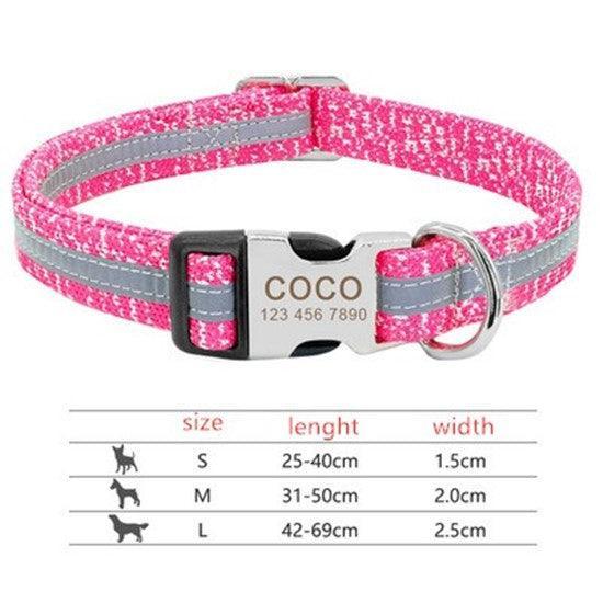 Customizable Pet Identity Collar - The Perfect Blend Of Style And Safety - Dog Hugs Cat