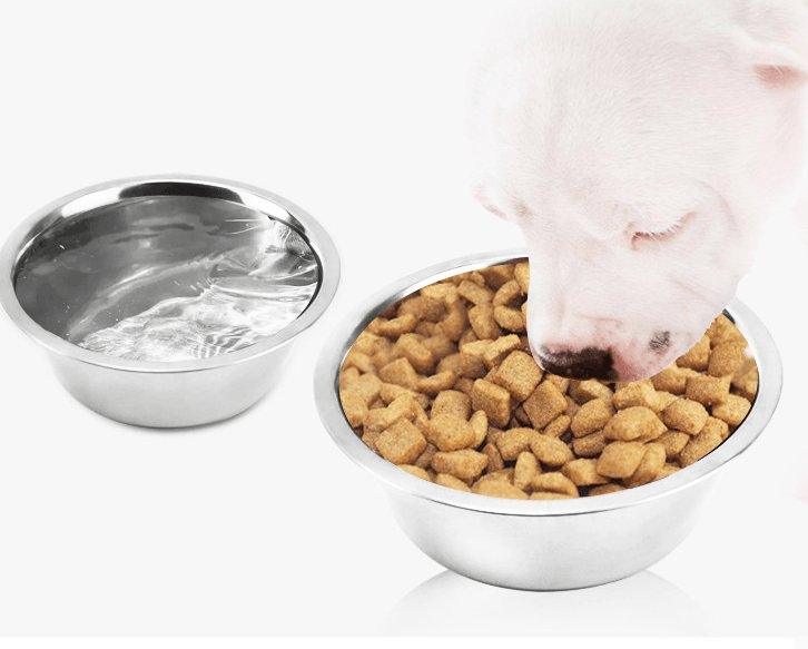 Customized Stainless Steel Pet Pots - Stylish And Durable Feeding Bowls For Your Furry Friends - Dog Hugs Cat