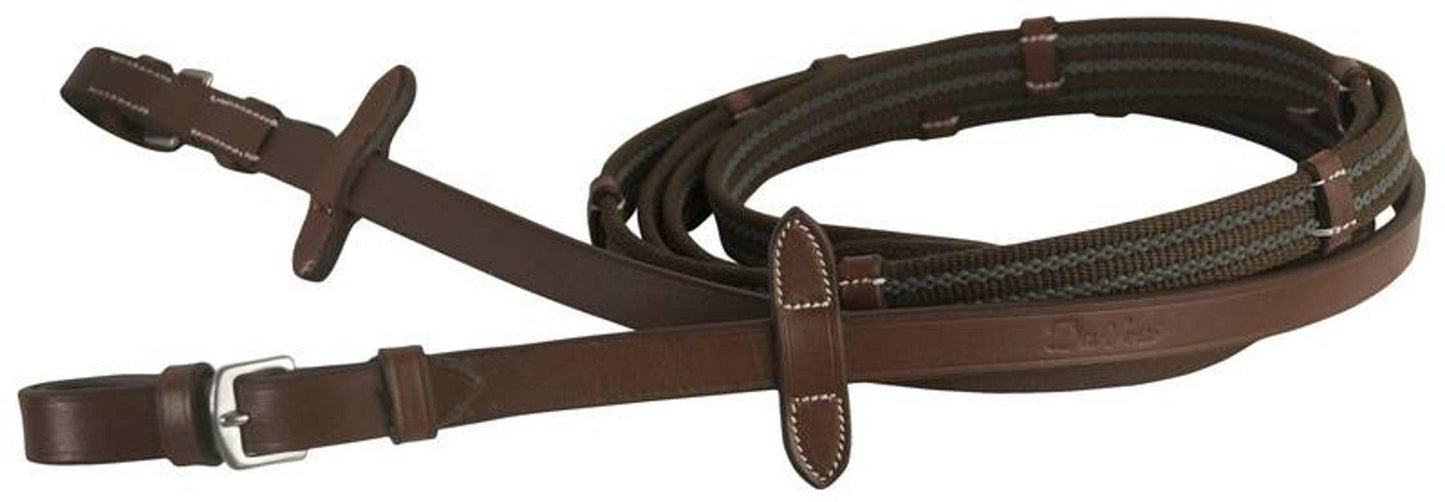 Da Vinci Web Anti - Slip Reins with European Leather Buckle Ends - Dog Hugs Cat