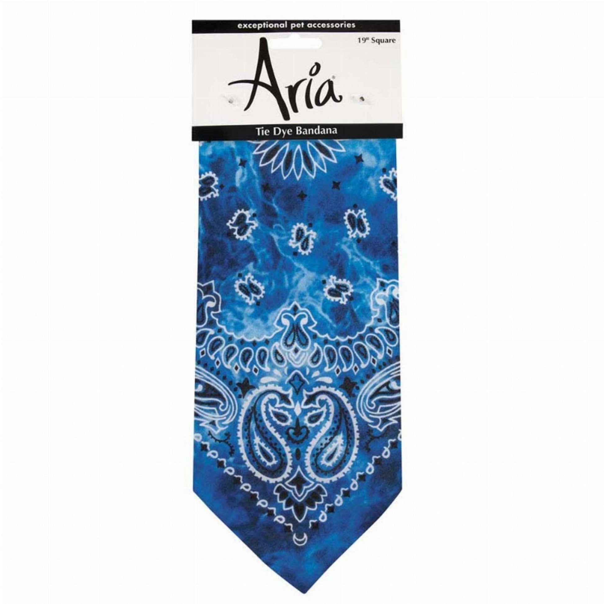 Dark Blue Tie - Dye Bandana by AR - Dog Hugs Cat