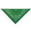 Dark Green Paisley Print Bandana - Dog Hugs Cat