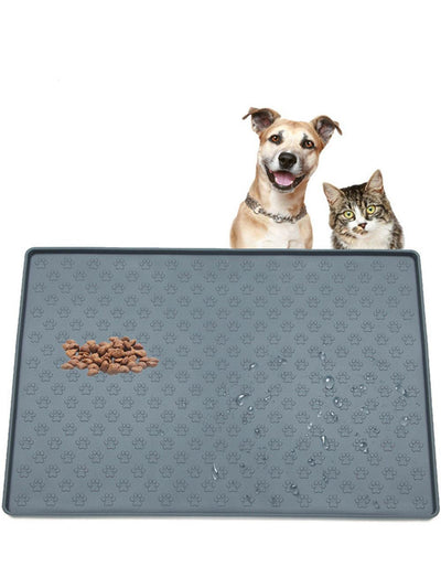 Waterproof Silicone Pet Food Mat for Dogs and Cats - Easy Clean & Floor Protection