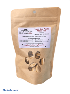 Handmade Wheat Free Sweet Potato Dog Treats - All Natural and Preservative Free