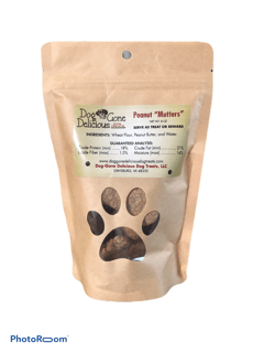 Handmade Peanut Mutters Dog Treats - All Natural & Dental Health Promoting Biscuits