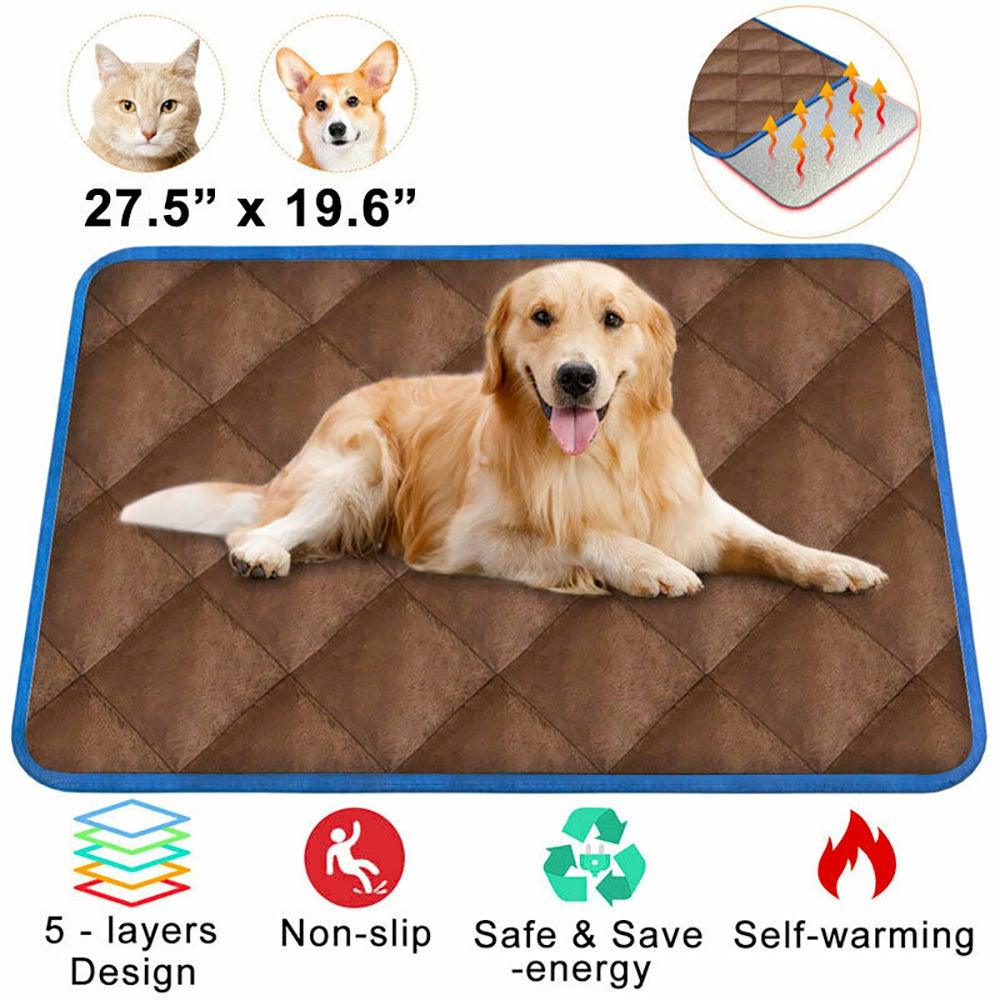 Premium Self-Heating Thermal Mattress Bed for Pets | Ultimate Warmth and Comfort