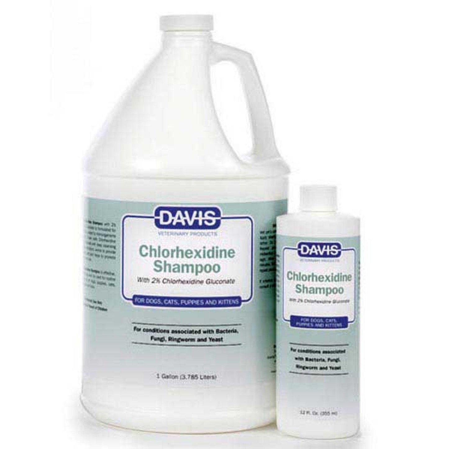 Davis 2% Chlorhexidine Antiseptic Shampoo - 12 oz - Dog Hugs Cat