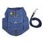 Denim Starry Sky Pet Vest Harness - Dog Hugs Cat