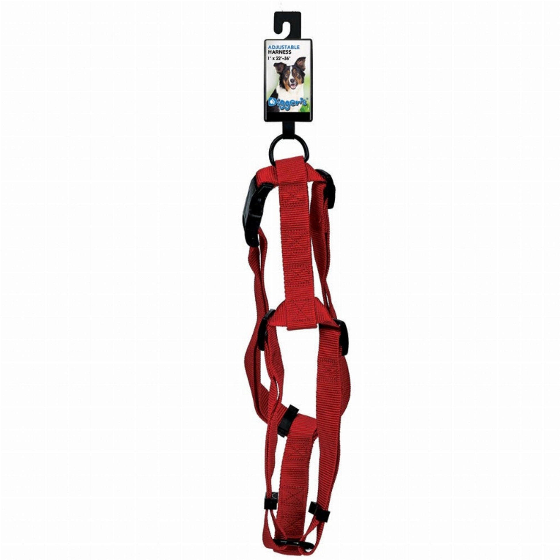 DGR 1in Adjustable Black Harness - Dog Hugs Cat