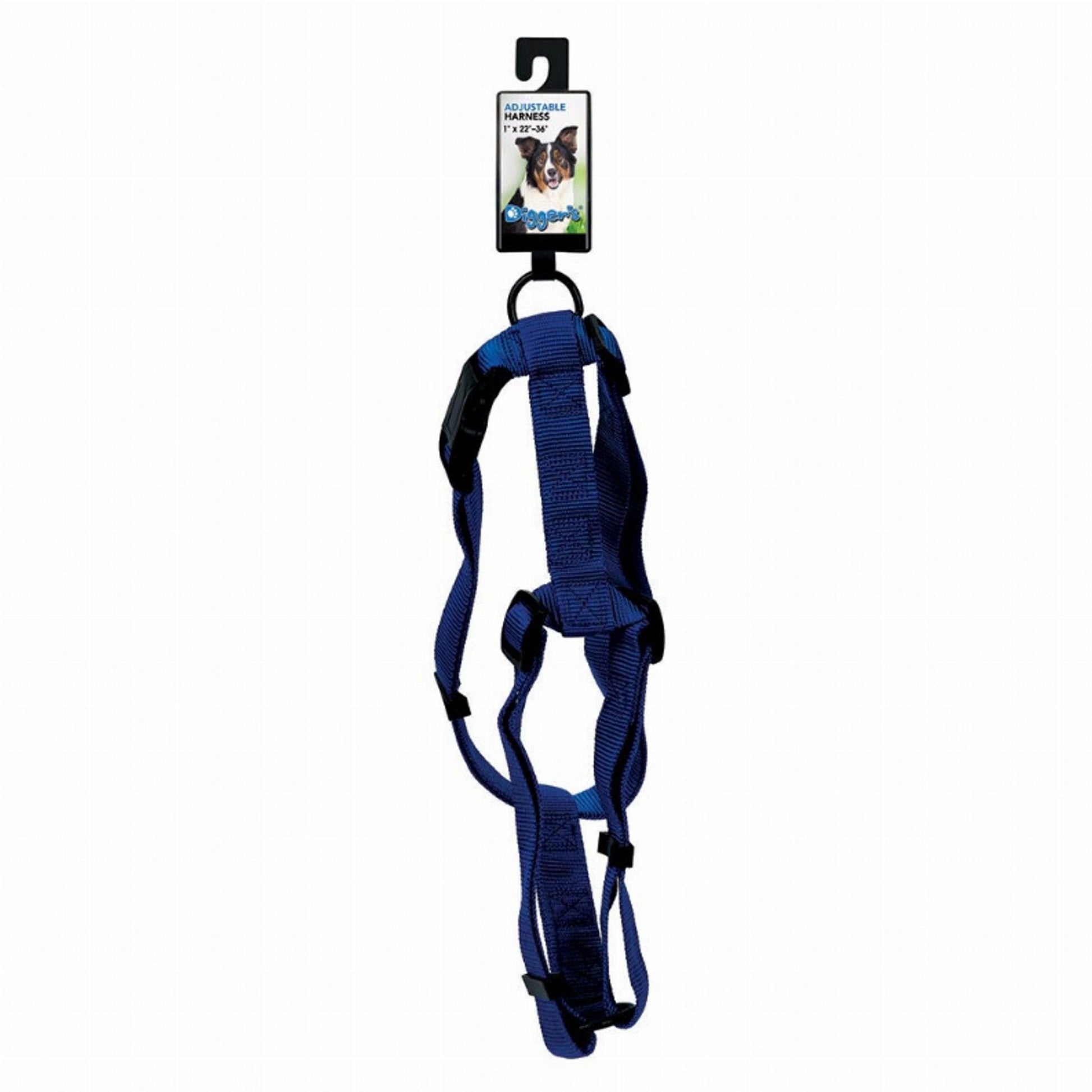 DGR 1in Adjustable Black Harness - Dog Hugs Cat