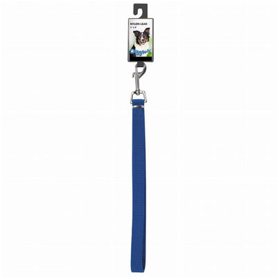 DGR 48in Blue Nylon Dog Lead - Dog Hugs Cat