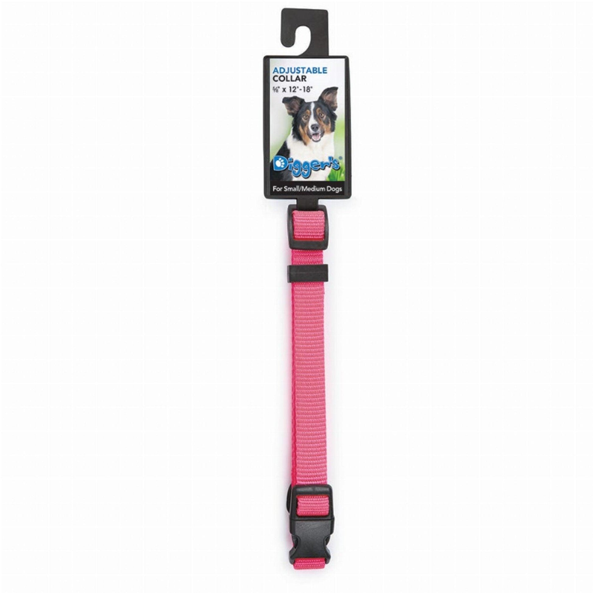 DGR Adjustable 1 - Inch Black Dog Collar - Dog Hugs Cat