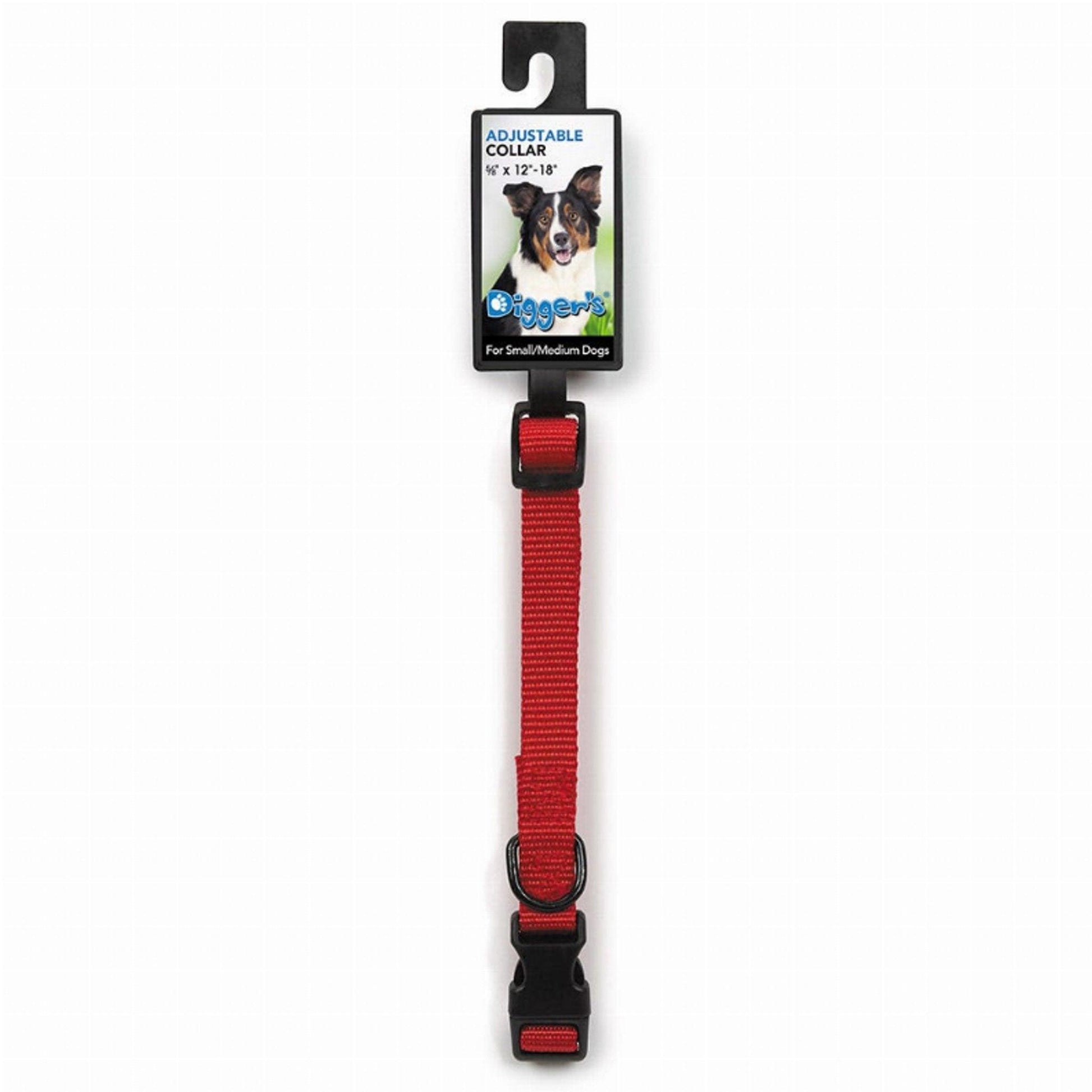 DGR Adjustable 1 - Inch Black Dog Collar - Dog Hugs Cat