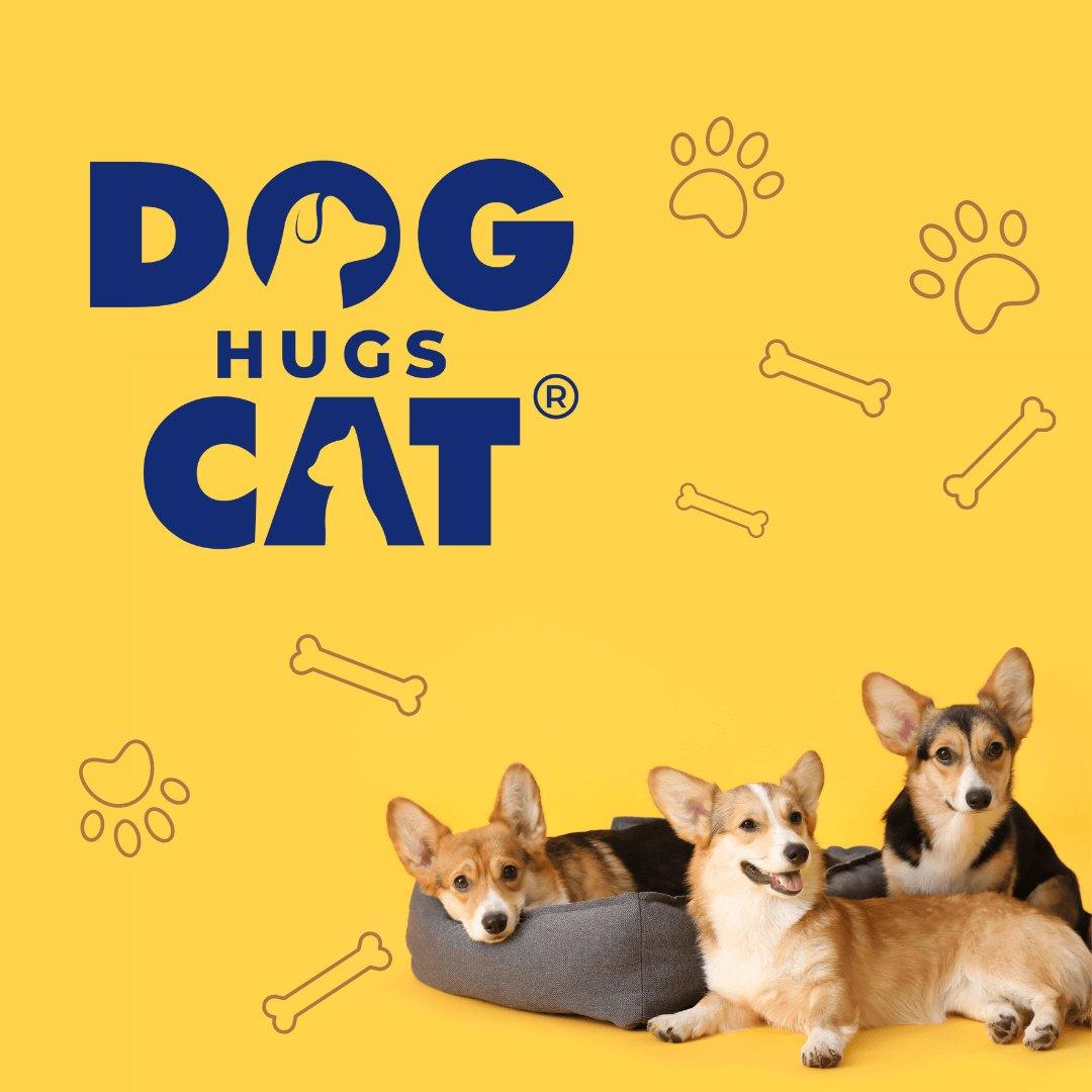 Dog Hugs Cat - Gift Card - Dog Hugs Cat