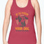 Dog Lover's Racerback Tank in Cotton - Poly Blend - Dog Hugs Cat