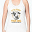 Dog Lover's Racerback Tank in Cotton - Poly Blend - Dog Hugs Cat