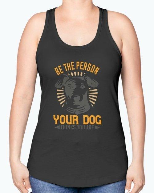 Dog Lover's Racerback Tank in Cotton - Poly Blend - Dog Hugs Cat