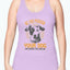 Dog Lover's Racerback Tank in Cotton - Poly Blend - Dog Hugs Cat