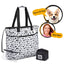 Dog Travel Tote with Built - In Dog & Owner Essentials Kit - Dog Hugs Cat