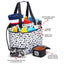 Dog Travel Tote with Built - In Dog & Owner Essentials Kit - Dog Hugs Cat