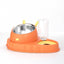 Double Bowl Stainless Steel Carrots Antiskid Pet Feeding Tool Tilt Design Carrot Appearance Dog Bowl - Dog Hugs Cat