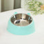 Double Bowl Stainless Steel Pet Feeder - Innovative Overturning Prevention Design - Dog Hugs Cat