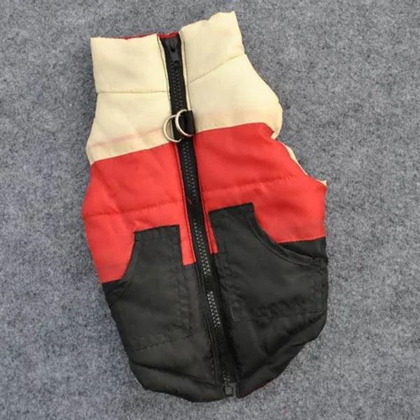 Winter Dog Vest with Waterproof Design & Easy Zipper Access