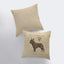 French Bull Dog Beige Throw Pillow - Handmade in America