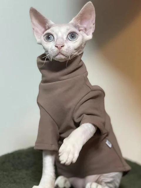 Winter Cozy Pet Pullover: Stylish Warmth for Sphynx Cats & Small Dogs