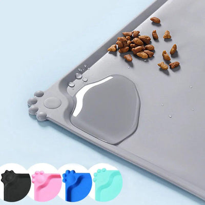 Vibrant Silicone Pet Bowl Mat: Stylish & Mess-Free Mealtime Solution