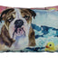 Watercolor Bulldog Bath Time Pillow Cover