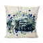 WaterColor Grey Cat Pillow - Handmade in America