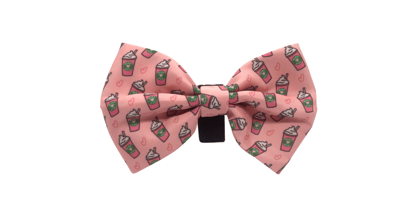 Pupshake Elegant Pink Bow Tie