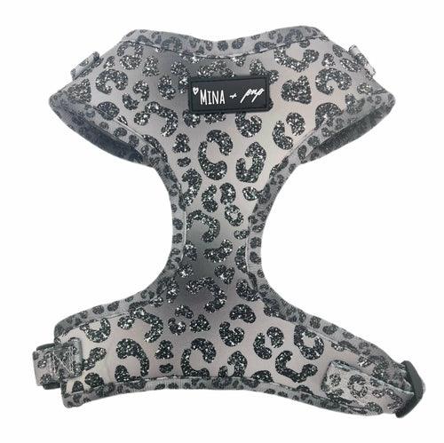 Sparkling Ombre Glitter Cheetah Print Adjustable Harness