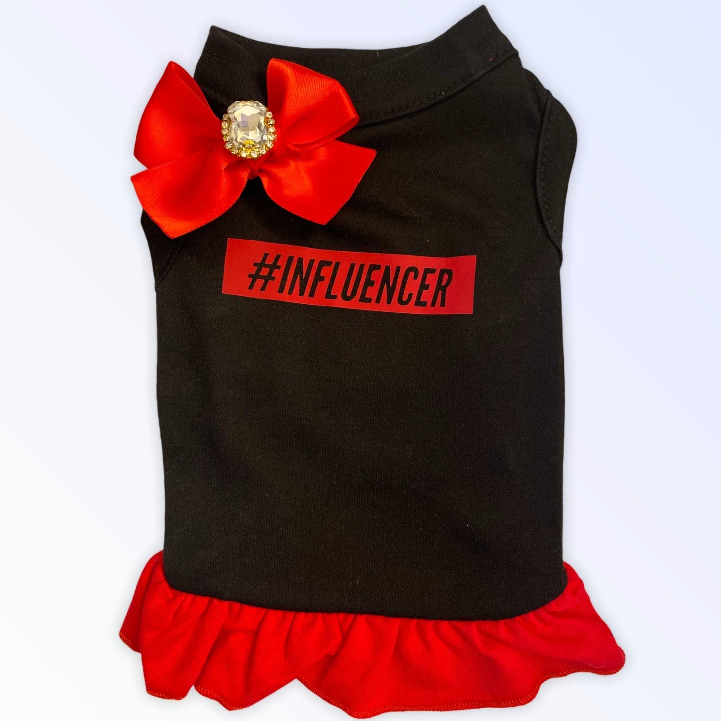 #INFLUENCER Updated Red and Black Dress - Dog Hugs Cat