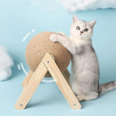 Wooden Cat Scratching Ball: Fun and Stimulating Entertainment for Your Feline Companion