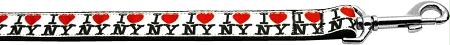 1 Wide I Heart NY Nylon Leash 🐾