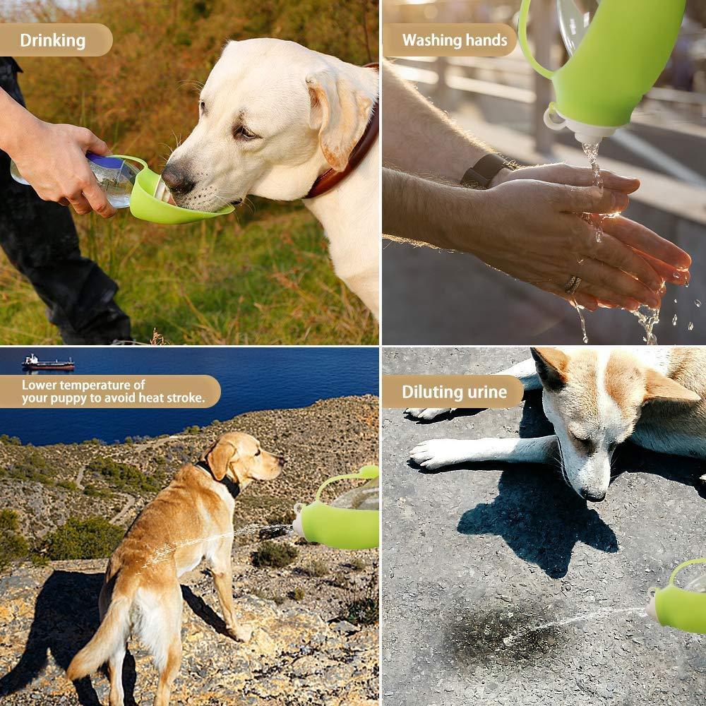 Yap & Paw Flip-Up Leaf Portable Pet Water Bottle