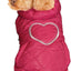Reversible Girly Puffer Pink Dog Coat with Animal Print - Fashionable & Functional