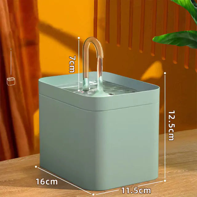 1.5L Automatic Pet Water Dispenser with Recirculating Filtration