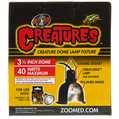 Zoo Med Creatures Creature Dome Lamp Fixture: Ideal Lighting Solution for Small Terrariums