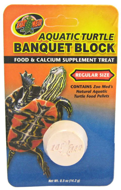 Zoo Med Aquatic Turtle Banquet Block: All-in-One Food & Calcium Supplement
