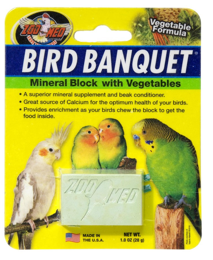 Zoo Med Avian Mineral Block with Tropical Vegetables