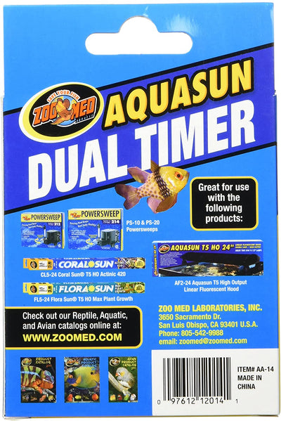 Zoo Med Aquasun Dual Outlet Aquarium Timer