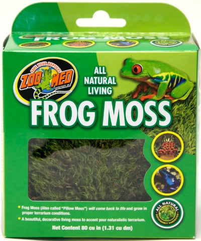 Zoo Med All Natural Living Frog Moss - Sustainable Terrarium Moss for High Humidity Pets