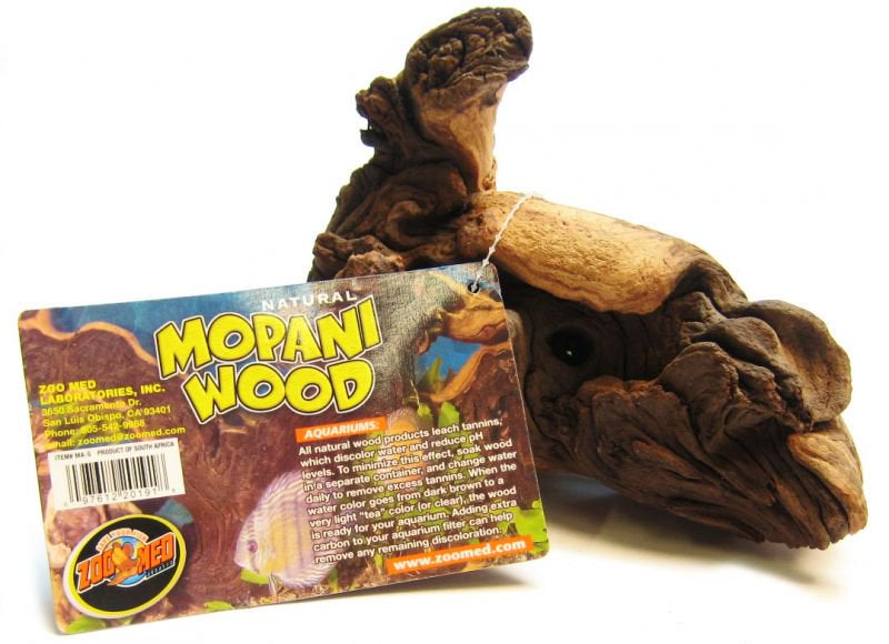 Zoo Med Aquatic Natural Mopani Wood: Natural Decoration for Aquariums & Terrariums